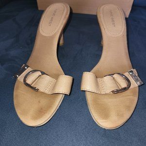 Cream Heel sandal